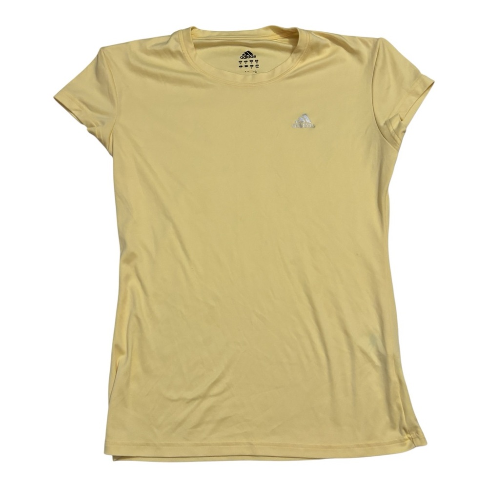 adidas Light Yellow Women's Short Sleeve Tee